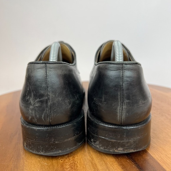 Mens Giorgio Armani Black Leather Plain Toe Oxford Dress Shoes Size‎ 9.5 M GUC main image 7